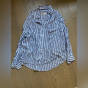 Striped button down